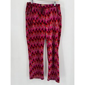 Vera Bradley Fleece Pajama Pants Pink Geometric Lounge Sleepwear Small